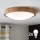 Brilagi - Φωτιστικό οροφής LED CARVALHO SLIM 2xE27/60W/230V δρυς διάμετρος 37 cm