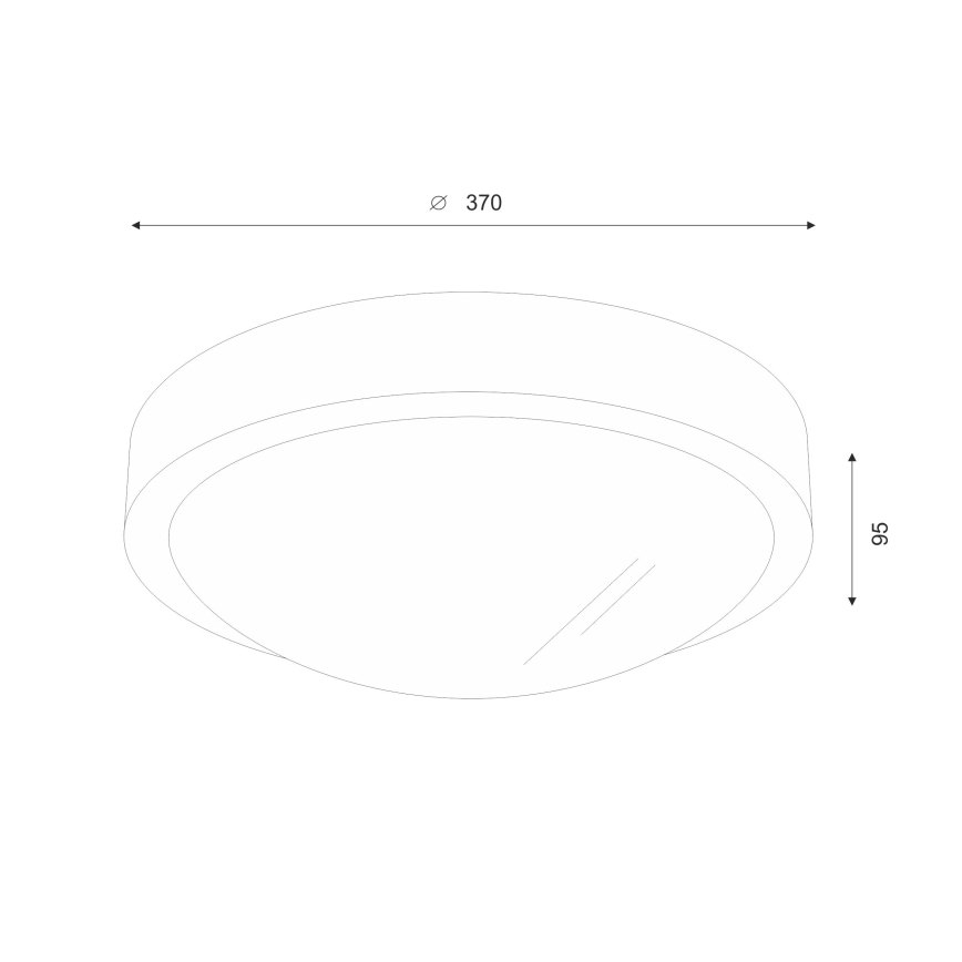 Brilagi - Φωτιστικό οροφής LED CARVALHO SLIM 2xE27/60W/230V δρυς κερασιά διάμετρος 37 cm