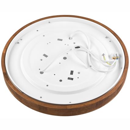 Brilagi - Φωτιστικό οροφής LED CARVALHO SLIM 3xE27/60W/230V δρυς κερασιά διάμετρος 47 cm