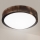 Brilagi - Φωτιστικό οροφής LED CARVALHO SLIM SMOKEY LED/20W/230V σε απόχρωση δρυός, διάμ. 27,5 εκ.