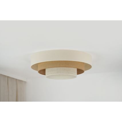 Brilagi - Φωτιστικό οροφής LED DENVER LUNETA LED/12W/230V διάμετρος 60 cm 3000K/4000K/6400K μπεζ/κρεμ