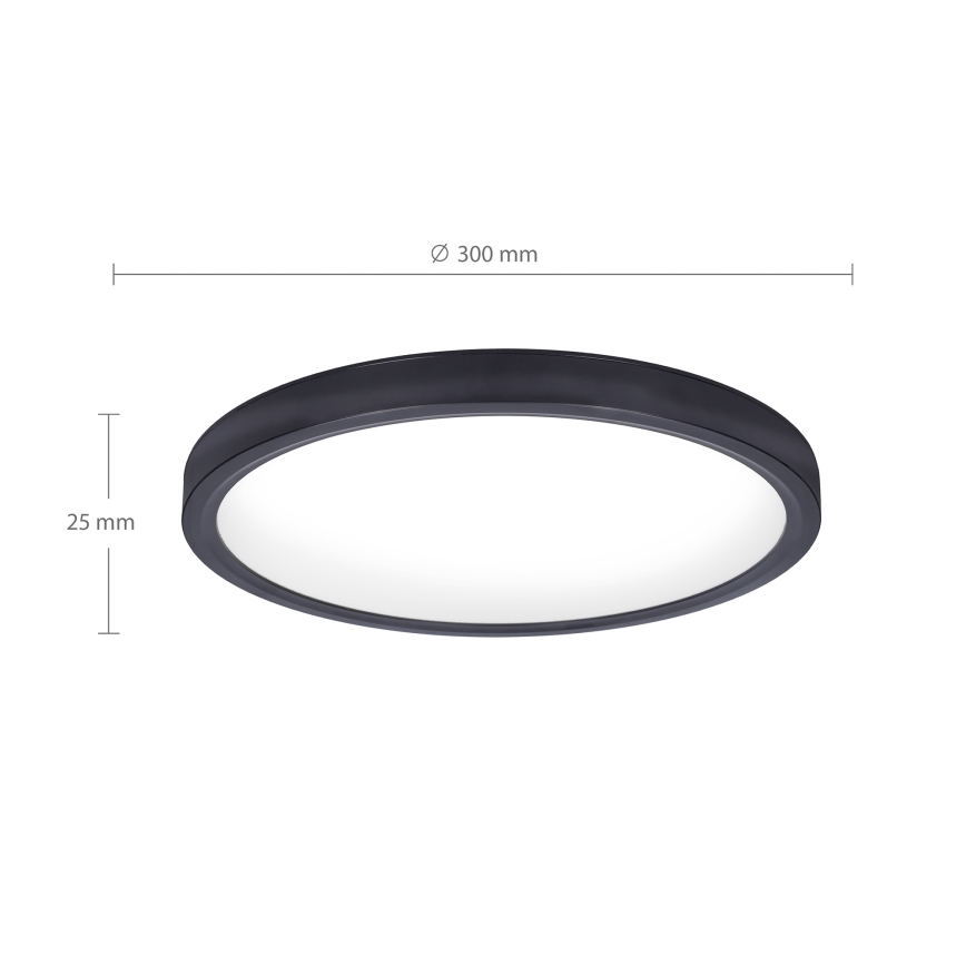 Brilagi - Φωτιστικό οροφής LED ESTELA LED/18W/230V μαύρο