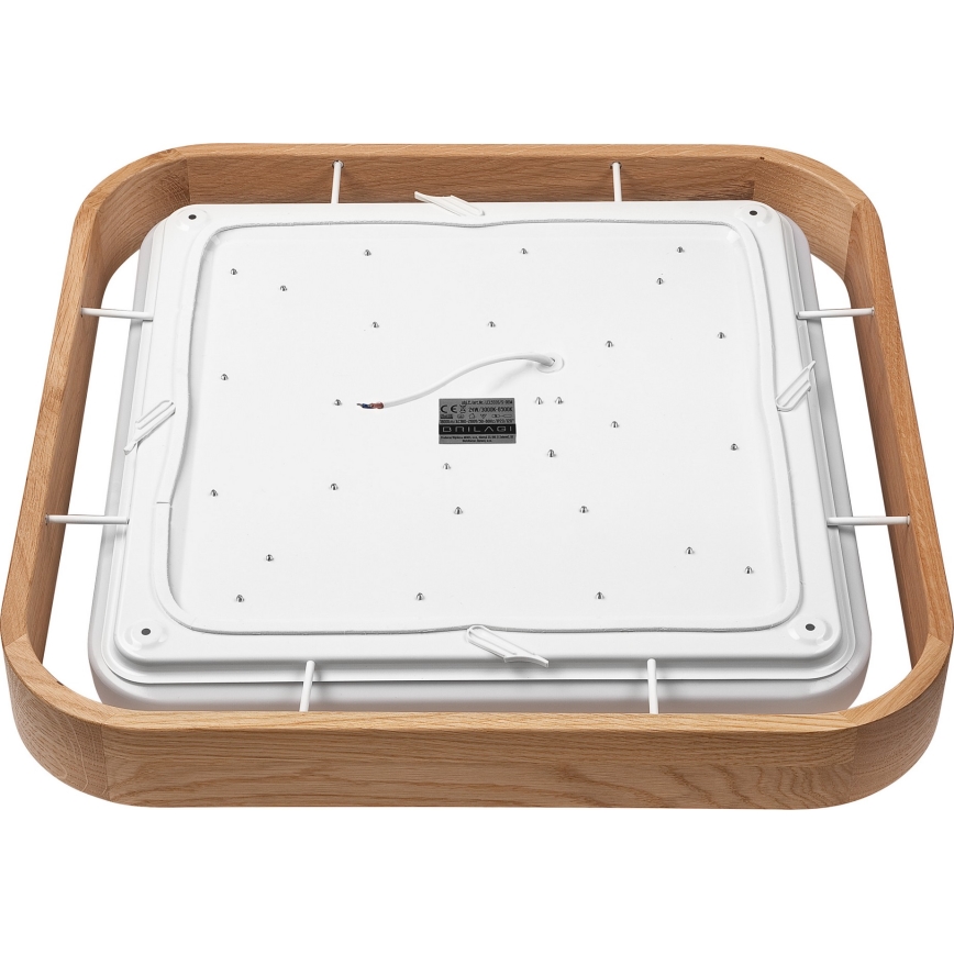 Brilagi - LED Dimmable φωτιστικό οροφής MANAROLA CUBIC LED/24W/230V 3000-6500K δρυς + τηλεχειριστήριο