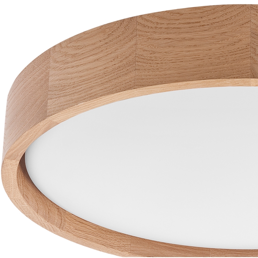 Brilagi - LED Dimmable φωτιστικό οροφής MANAROLA SMART LED/24W/230V 2700-6500K δρυς διάμετρος 41 cm Wi-Fi + τηλεχειριστήριο Tuya