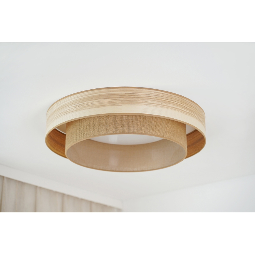 Brilagi - Φωτιστικό οροφής LED MONTANA BOHO LED/26W/230V διάμετρος 60 cm καφέ
