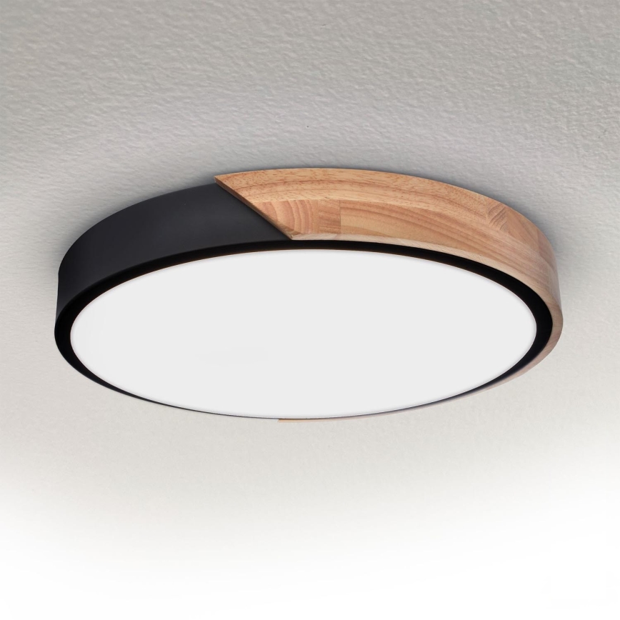 Brilagi - Φωτιστικό οροφής LED PILANA LED/24W/230V δρυς διάμετρος 30 cm