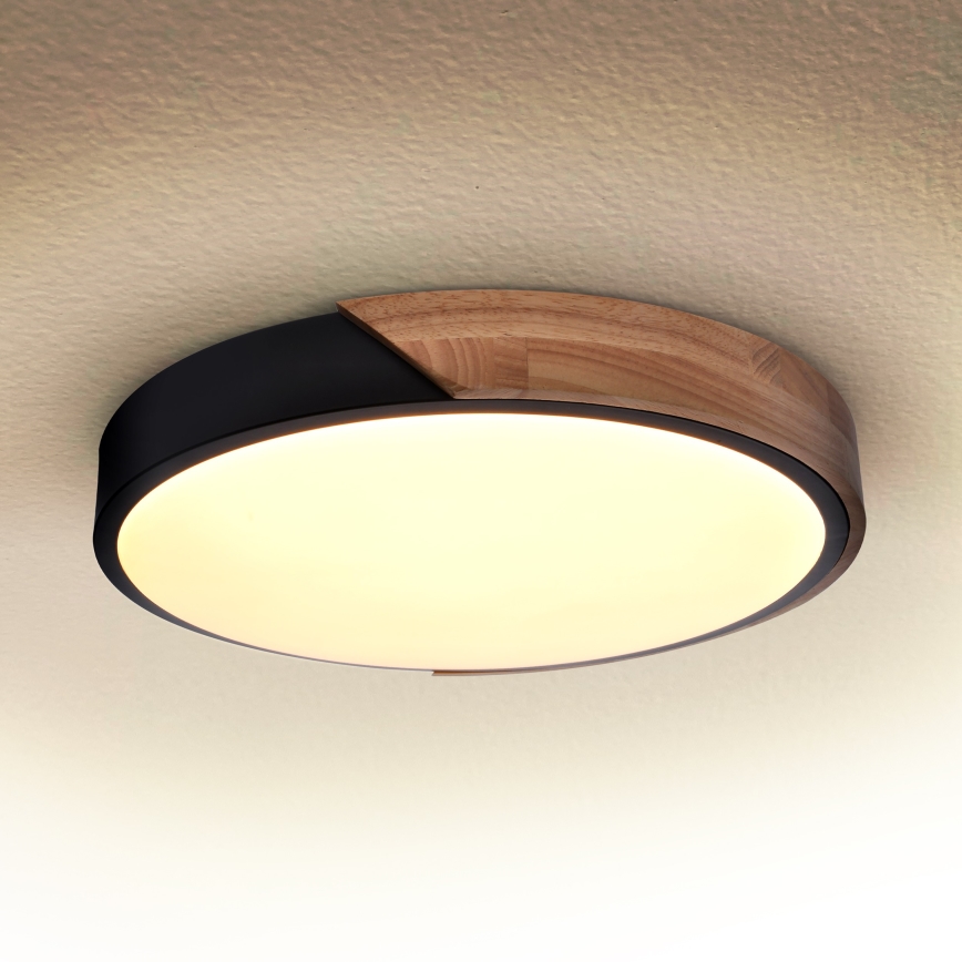 Brilagi - Φωτιστικό οροφής LED PILANA LED/24W/230V δρυς διάμετρος 30 cm