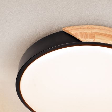 Brilagi - Φωτιστικό οροφής LED PILANA LED/24W/230V δρυς διάμετρος 30 cm