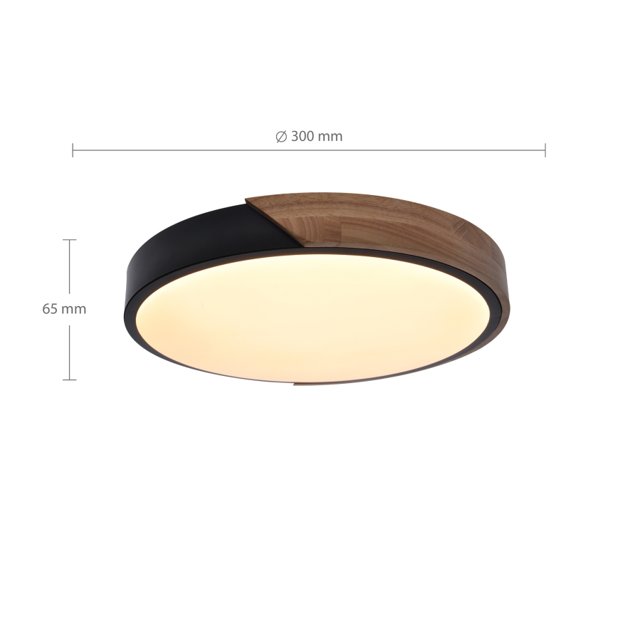 Brilagi - Φωτιστικό οροφής LED PILANA LED/24W/230V δρυς διάμετρος 30 cm