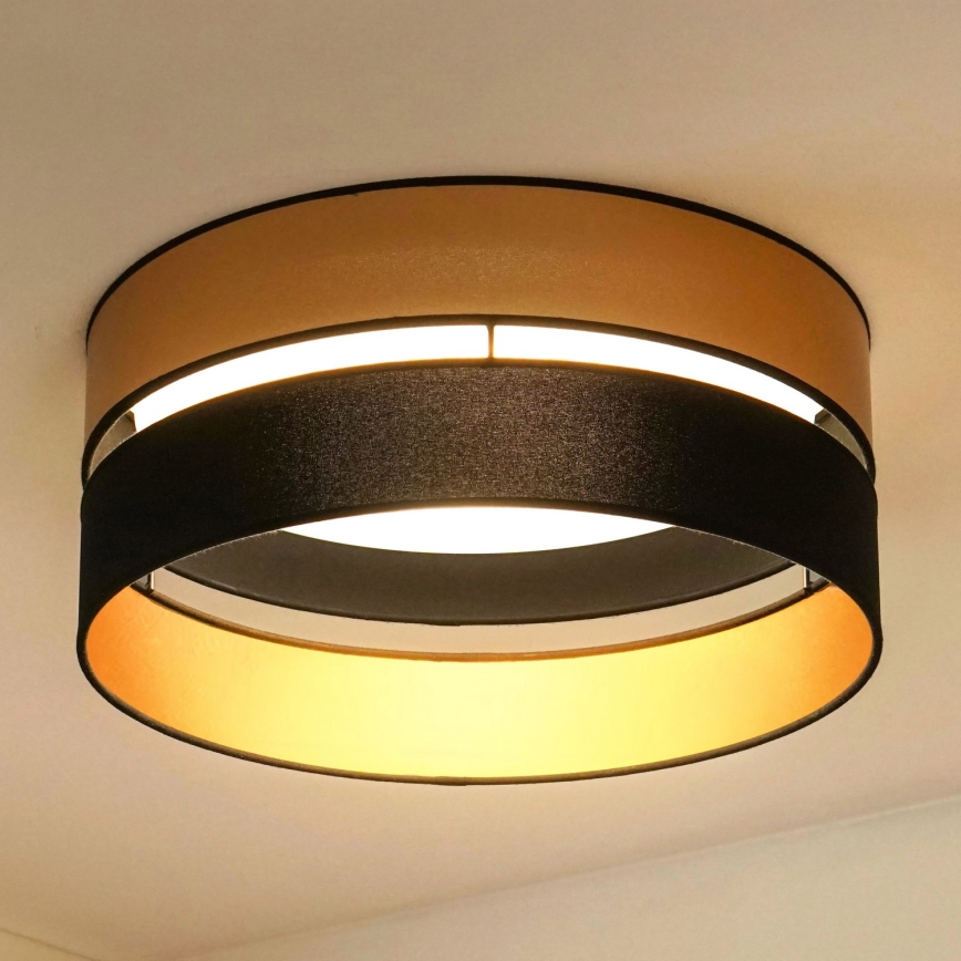 Brilagi - Φωτιστικό οροφής LED ROYAL LED/24W/230V διάμετρος 45 cm μαύρο/χρυσό