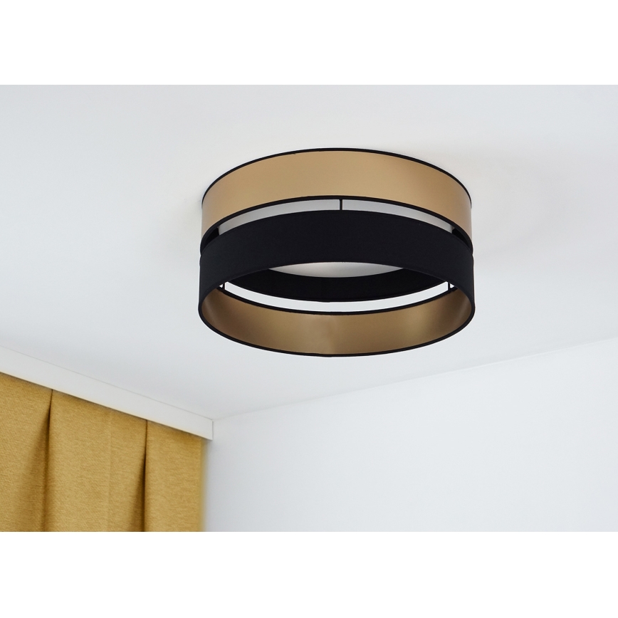 Brilagi - Φωτιστικό οροφής LED ROYAL LED/24W/230V διάμετρος 45 cm μαύρο/χρυσό