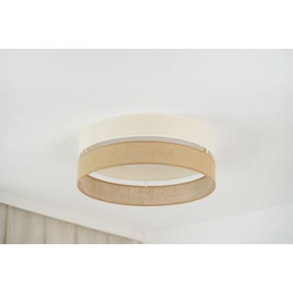 Brilagi - Φωτιστικό οροφής LED ROYAL YUTE LED/24W/230V διάμετρος 45 cm μπεζ/κρεμ