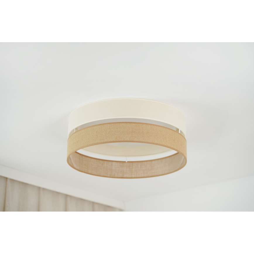 Brilagi - Φωτιστικό οροφής LED ROYAL YUTE LED/24W/230V διάμετρος 45 cm μπεζ/κρεμ