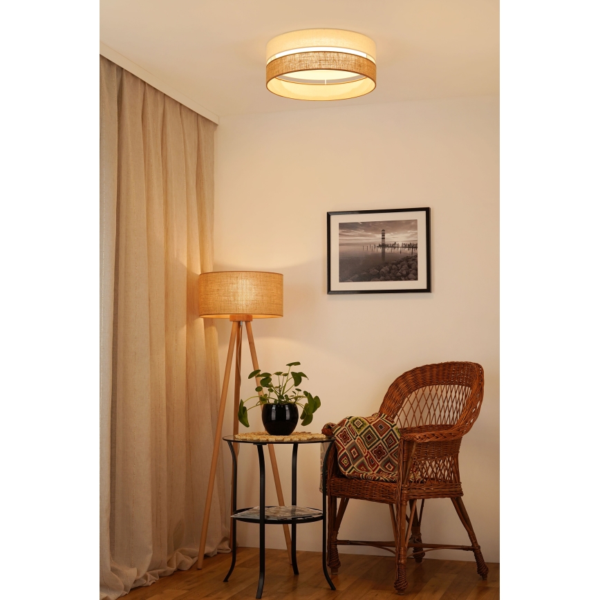 Brilagi - Φωτιστικό οροφής LED ROYAL YUTE LED/24W/230V διάμετρος 45 cm μπεζ/κρεμ