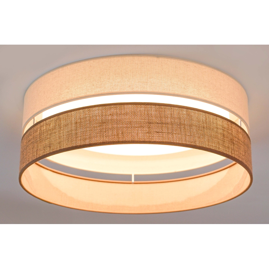 Brilagi - Φωτιστικό οροφής LED ROYAL YUTE LED/24W/230V διάμετρος 45 cm μπεζ/κρεμ
