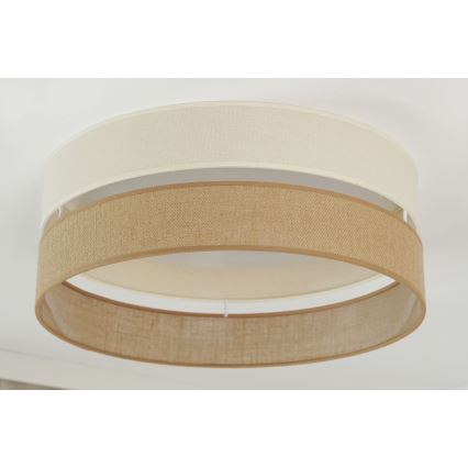 Brilagi - Φωτιστικό οροφής LED ROYAL YUTE LED/24W/230V διάμετρος 45 cm μπεζ/κρεμ