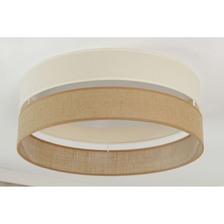 Brilagi - Φωτιστικό οροφής LED ROYAL YUTE LED/24W/230V διάμετρος 45 cm μπεζ/κρεμ