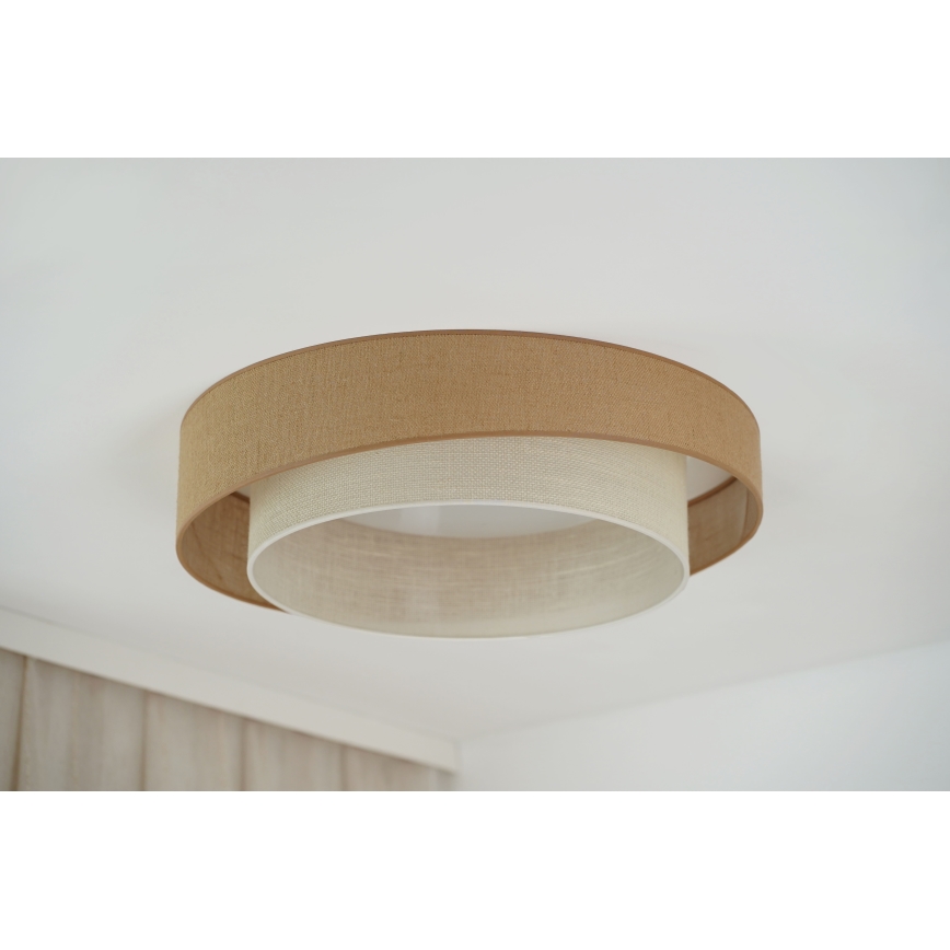 Brilagi - Φωτιστικό οροφής LED SHINE LED/24W/230V διάμετρος 60 cm μπεζ/κρεμ