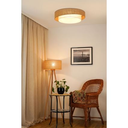 Brilagi - Φωτιστικό οροφής LED SHINE LED/24W/230V διάμετρος 60 cm μπεζ/κρεμ