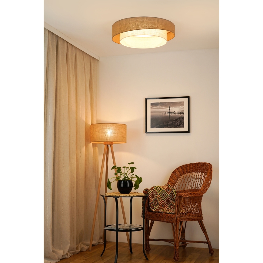 Brilagi - Φωτιστικό οροφής LED SHINE LED/24W/230V διάμετρος 60 cm μπεζ/κρεμ
