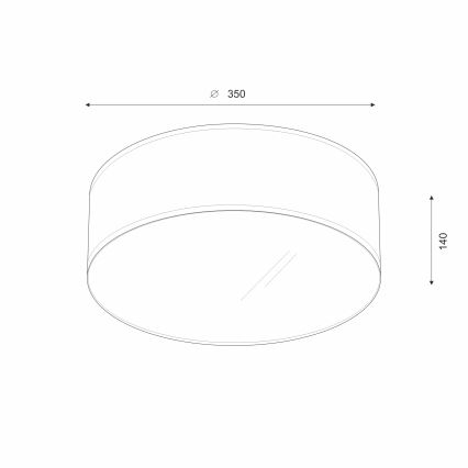 Brilagi - Φωτιστικό οροφής LED SIRIJA LED/12W/230V διάμετρος 35 cm μπεζ
