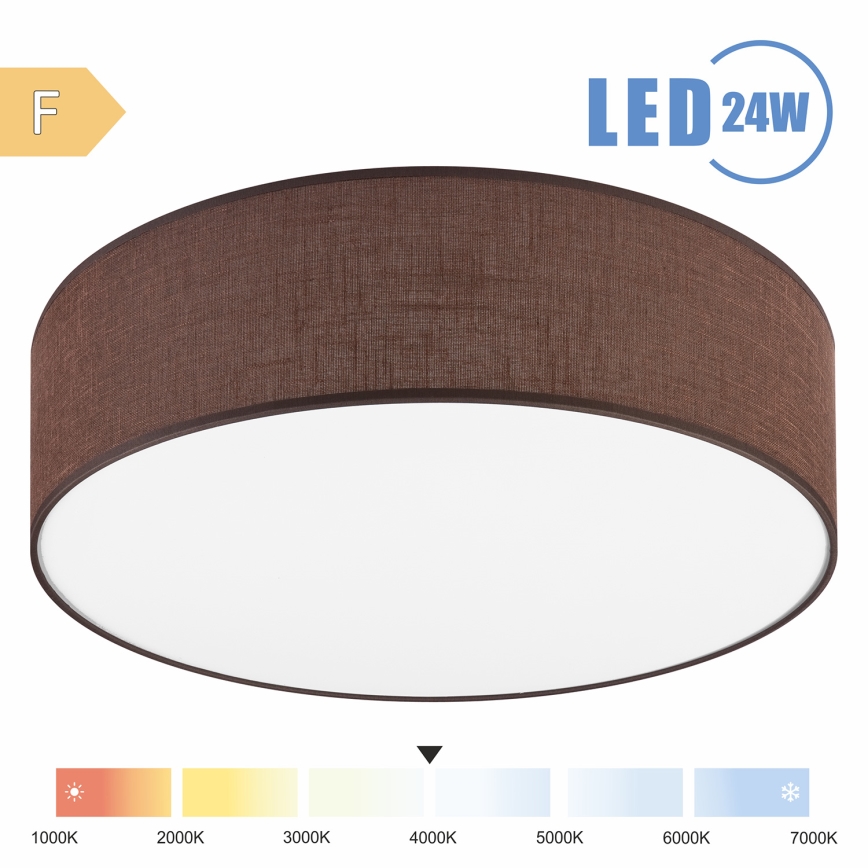 Brilagi - Φωτιστικό οροφής LED SIRIJA LED/24W/230V διάμετρος 45 cm καφέ