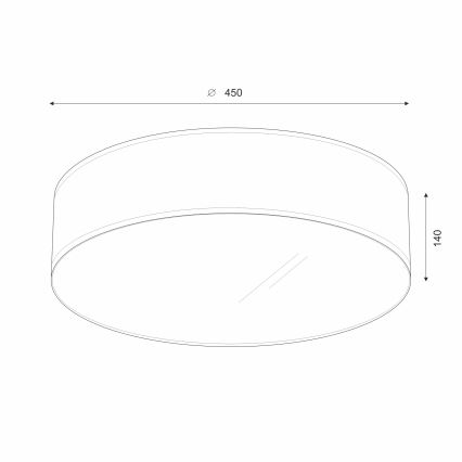 Brilagi - Φωτιστικό οροφής LED SIRIJA LED/24W/230V διάμετρος 45 cm μαύρο