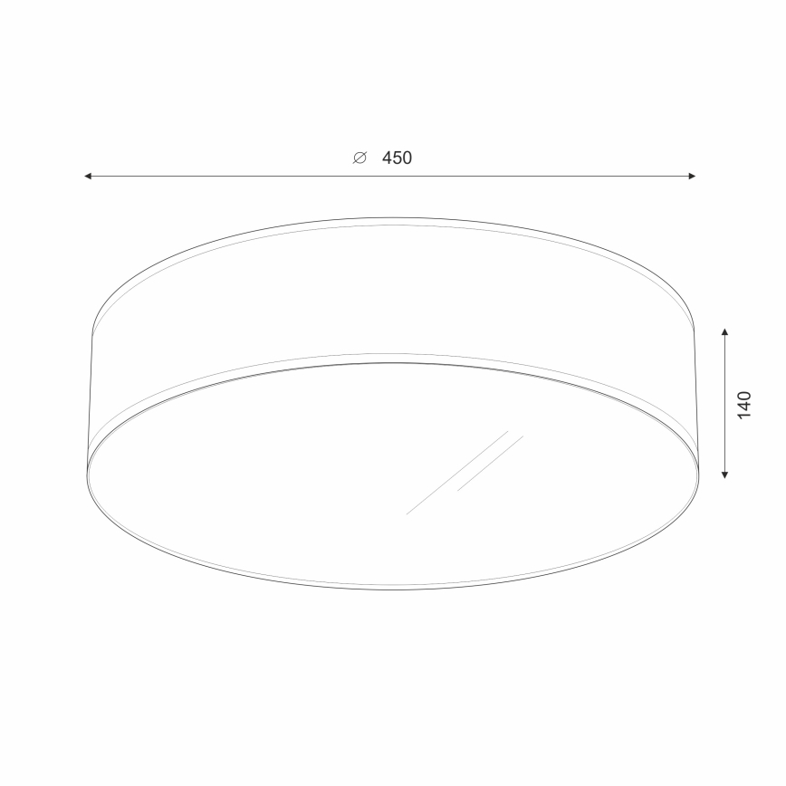 Brilagi - Φωτιστικό οροφής LED SIRIJA LED/24W/230V διάμετρος 45 cm μαύρο