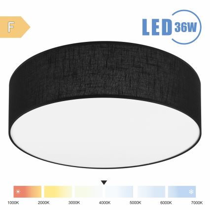 Brilagi - Φωτιστικό οροφής LED SIRIJA LED/36W/230V διάμετρος 45 cm μαύρο