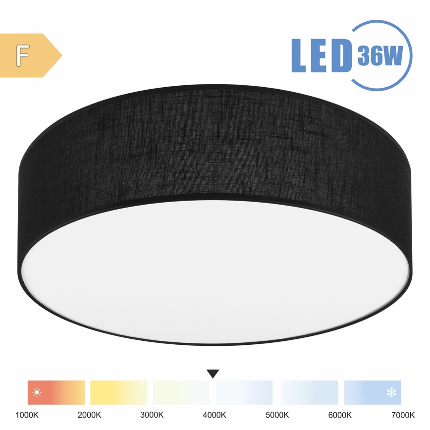 Brilagi - Φωτιστικό οροφής LED SIRIJA LED/36W/230V διάμετρος 45 cm μαύρο