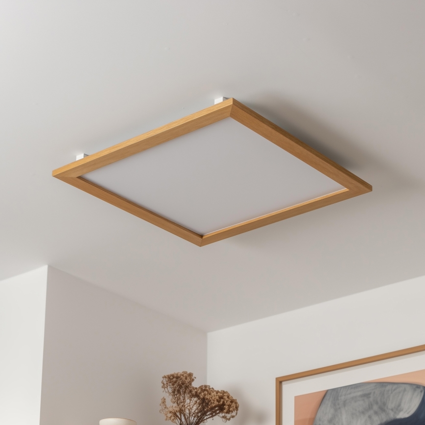 Brilagi - Φωτιστικό οροφής LED SLIMFRAME WOOD LED/58W/230V 64x64 cm καφέ