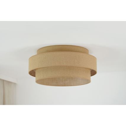 Brilagi - Φωτιστικό οροφής LED SPACE YUTE LED/12W/230V διάμετρος 50 cm 3000K/4000K/6400K μπεζ