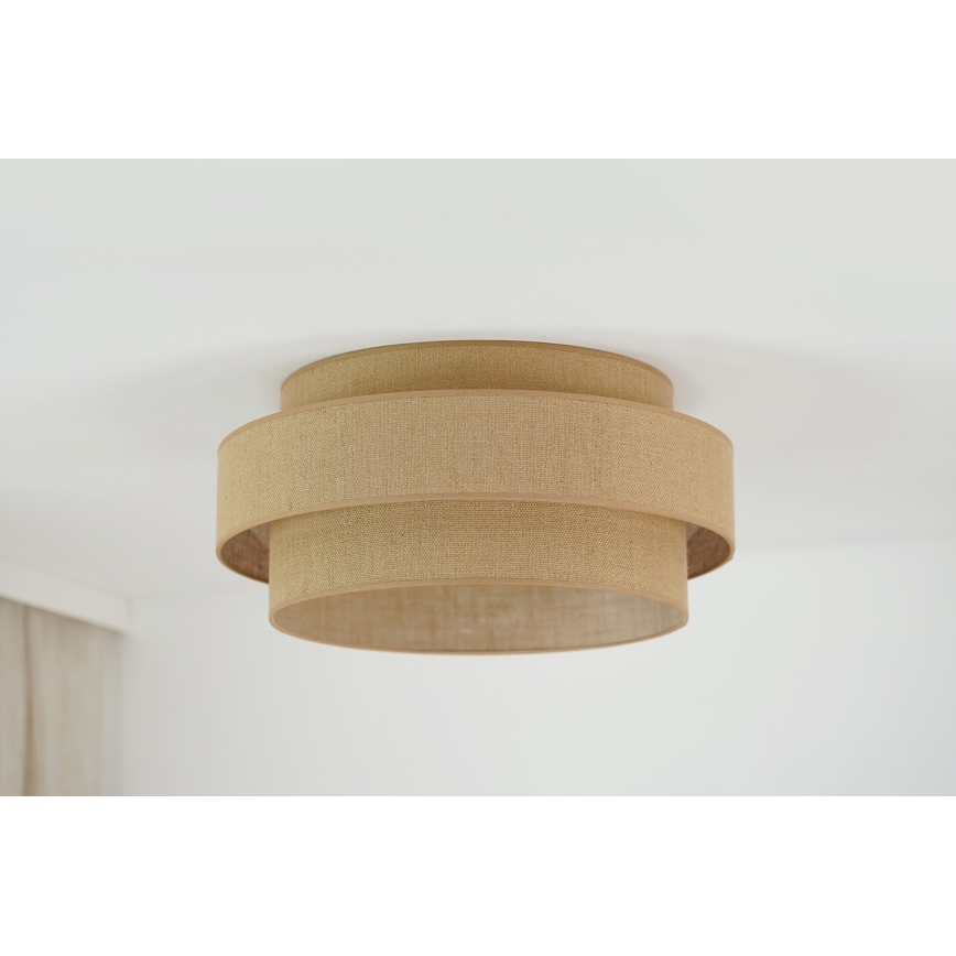 Brilagi - Φωτιστικό οροφής LED SPACE YUTE LED/12W/230V διάμετρος 50 cm 3000K/4000K/6400K μπεζ