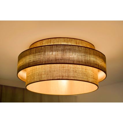 Brilagi - Φωτιστικό οροφής LED SPACE YUTE LED/12W/230V διάμετρος 50 cm 3000K/4000K/6400K μπεζ