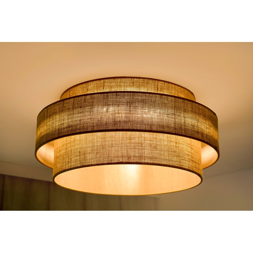 Brilagi - Φωτιστικό οροφής LED SPACE YUTE LED/12W/230V διάμετρος 50 cm 3000K/4000K/6400K μπεζ