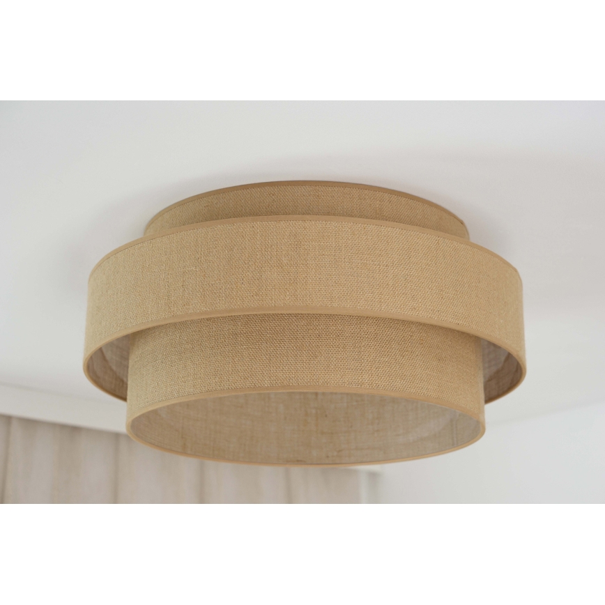 Brilagi - Φωτιστικό οροφής LED SPACE YUTE LED/12W/230V διάμετρος 50 cm 3000K/4000K/6400K μπεζ