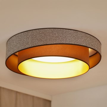 Brilagi - Φωτιστικό οροφής LED VEGAS SHINE LED/24W/230V διάμετρος 60 cm καφέ