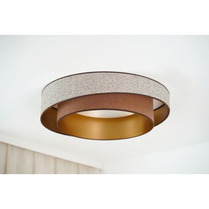 Brilagi - Φωτιστικό οροφής LED VEGAS SHINE LED/24W/230V διάμετρος 60 cm καφέ