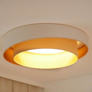 Brilagi - Φωτιστικό οροφής LED VEGAS SHINE LED/24W/230V διάμετρος 60 cm μπεζ/κρεμ