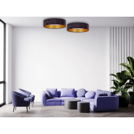 Brilagi - Φωτιστικό οροφής LED VELVET LED/12W/230V δ. 30 cm 3000K/4000K/6400K γκρι/χρυσό