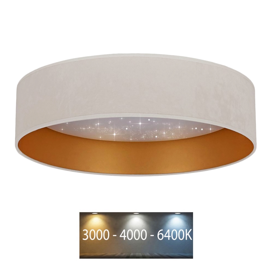 Brilagi - Φωτιστικό οροφής LED VELVET STAR LED/24W/230V δ. 40 cm 3000K/4000K/6400K κρεμ/χρυσό