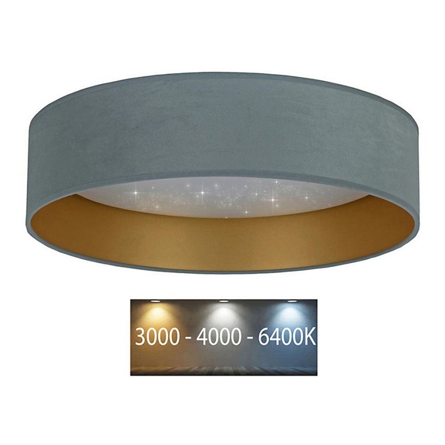 Brilagi - Φωτιστικό οροφής LED VELVET STAR LED/24W/230V δ. 40 cm 3000K/4000K/6400K μέντα/χρυσό