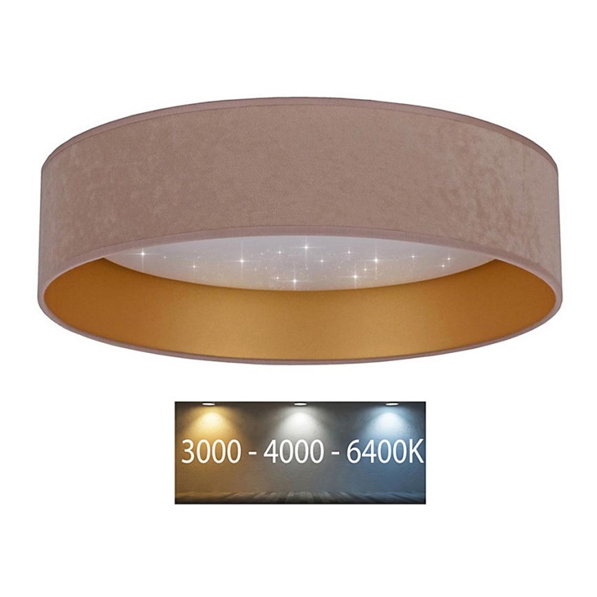 Brilagi - Φωτιστικό οροφής LED VELVET STAR LED/24W/230V δ. 40 cm 3000K/4000K/6400K μπεζ/χρυσό