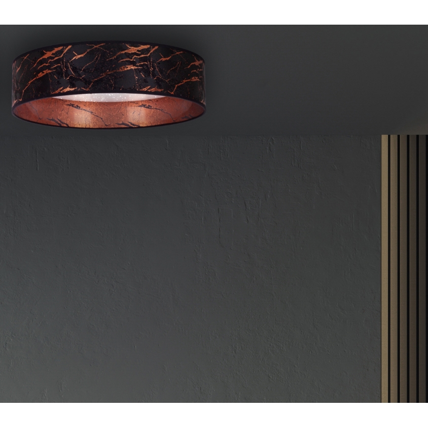 Brilagi - Φωτιστικό οροφής LED VELVET STAR LED/24W/230V δ. 40 cm 3000K/4000K/6400K μαύρο/χάλκινο