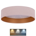Brilagi - Φωτιστικό οροφής LED VELVET STAR LED/36W/230V δ. 55 cm 3000K/4000K/6400K ροζ/χρυσό