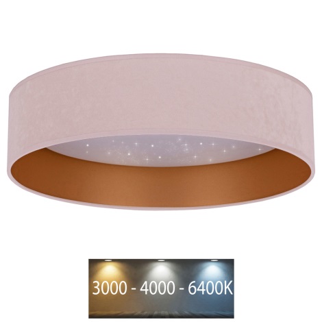 Brilagi - Φωτιστικό οροφής LED VELVET STAR LED/36W/230V δ. 55 cm 3000K/4000K/6400K ροζ/χρυσό