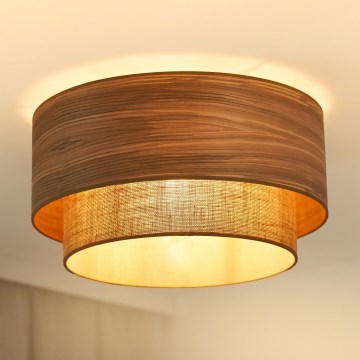 Brilagi - Φωτιστικό οροφής MONTANA BOHO 1xE27/15W/230V διάμετρος 45 cm καφέ