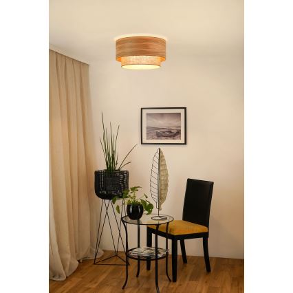 Brilagi - Φωτιστικό οροφής MONTANA BOHO 1xE27/15W/230V διάμετρος 45 cm καφέ