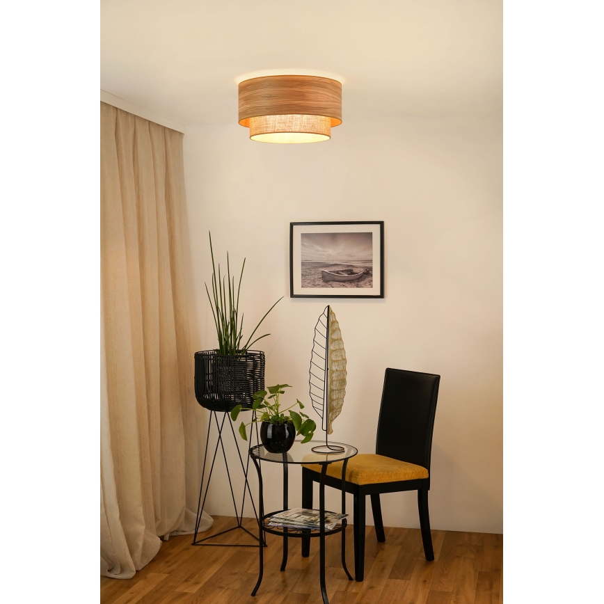 Brilagi - Φωτιστικό οροφής MONTANA BOHO 1xE27/15W/230V διάμετρος 45 cm καφέ