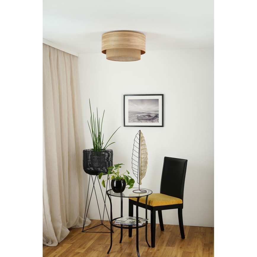 Brilagi - Φωτιστικό οροφής MONTANA BOHO 1xE27/15W/230V διάμετρος 45 cm καφέ